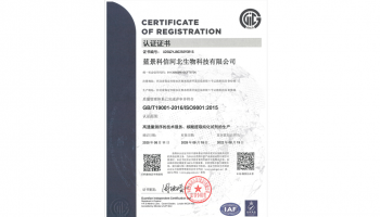 9001质量体系认证证书-中文